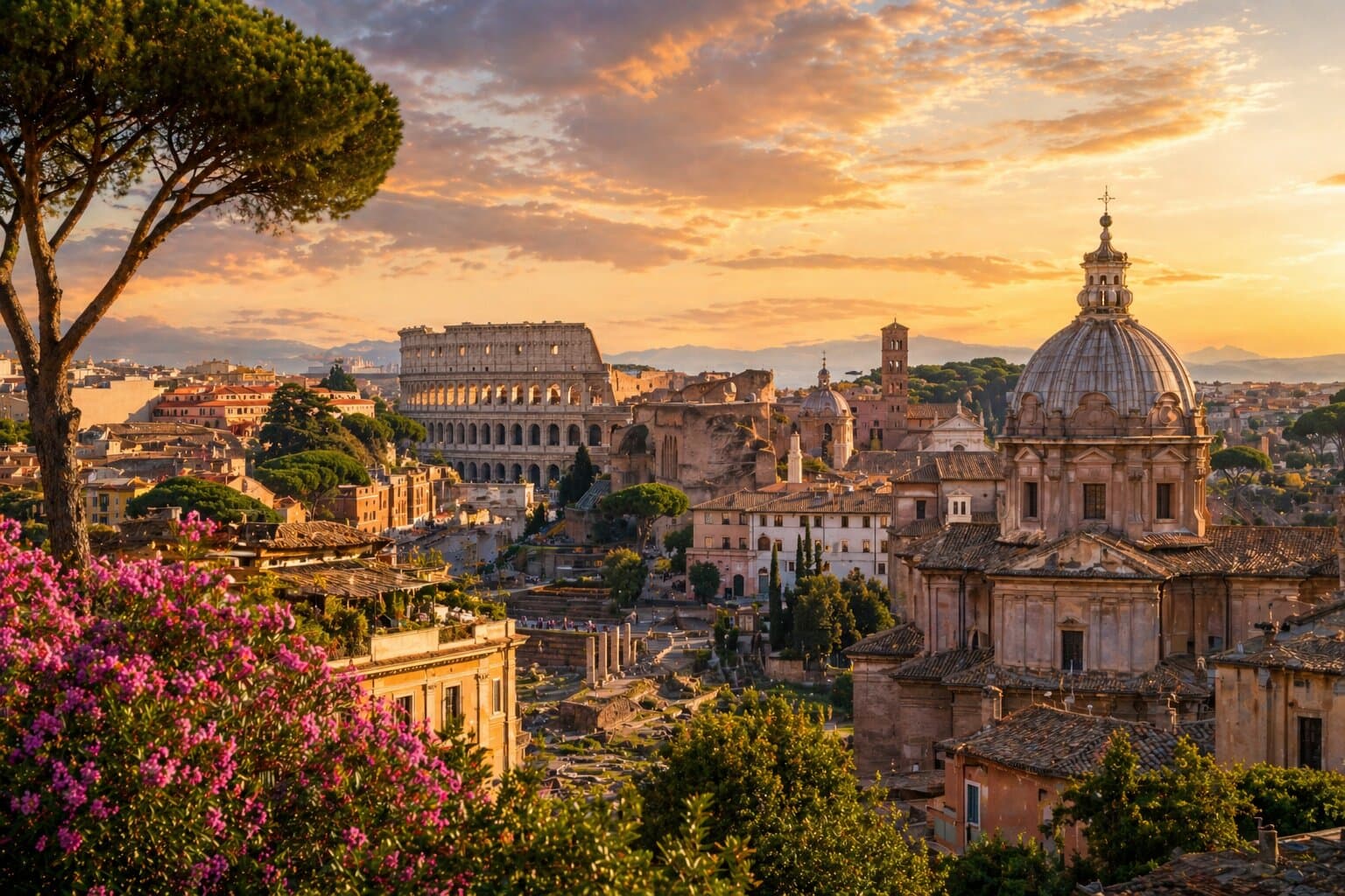 Rome destination view