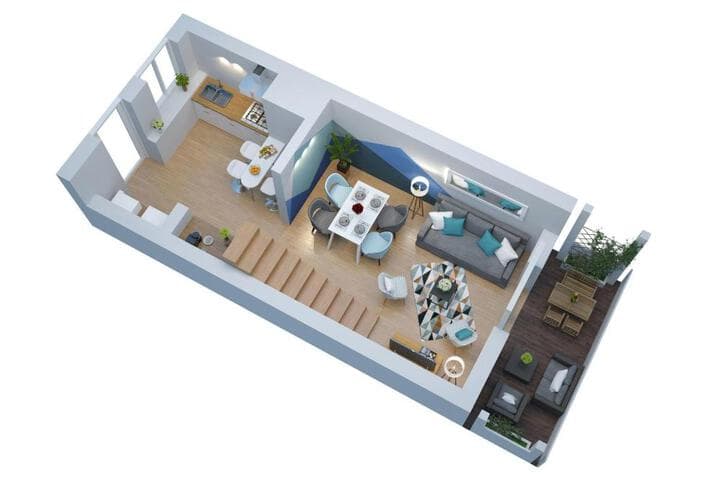 FREE Parking Self Checkin WIFI Panoramique Terrasse DUPLEX SAINT JEAN SUPERBORDEAUX photo 4
