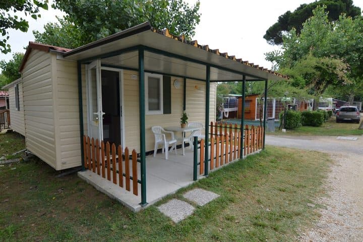 Wooden Chalet with Terrace near Beach photo 1