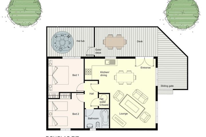 Douglas Fir Lodge With Hot Tub Near Cupar Fife photo 4