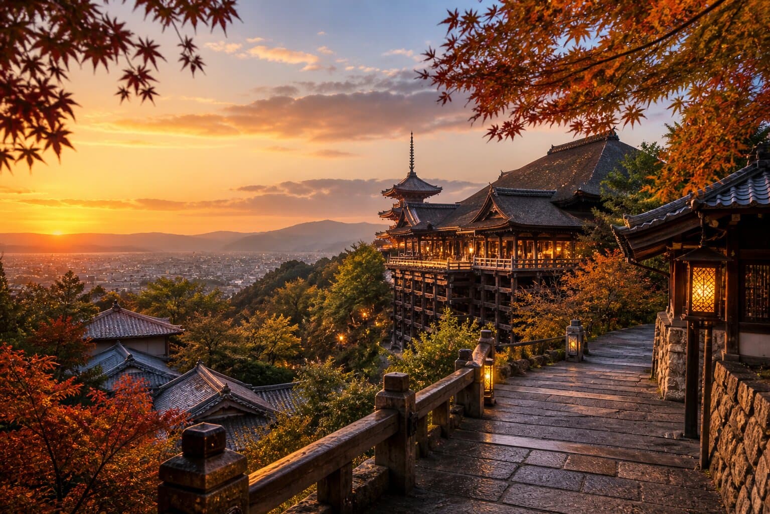 Kyoto destination street scene for travel discovery