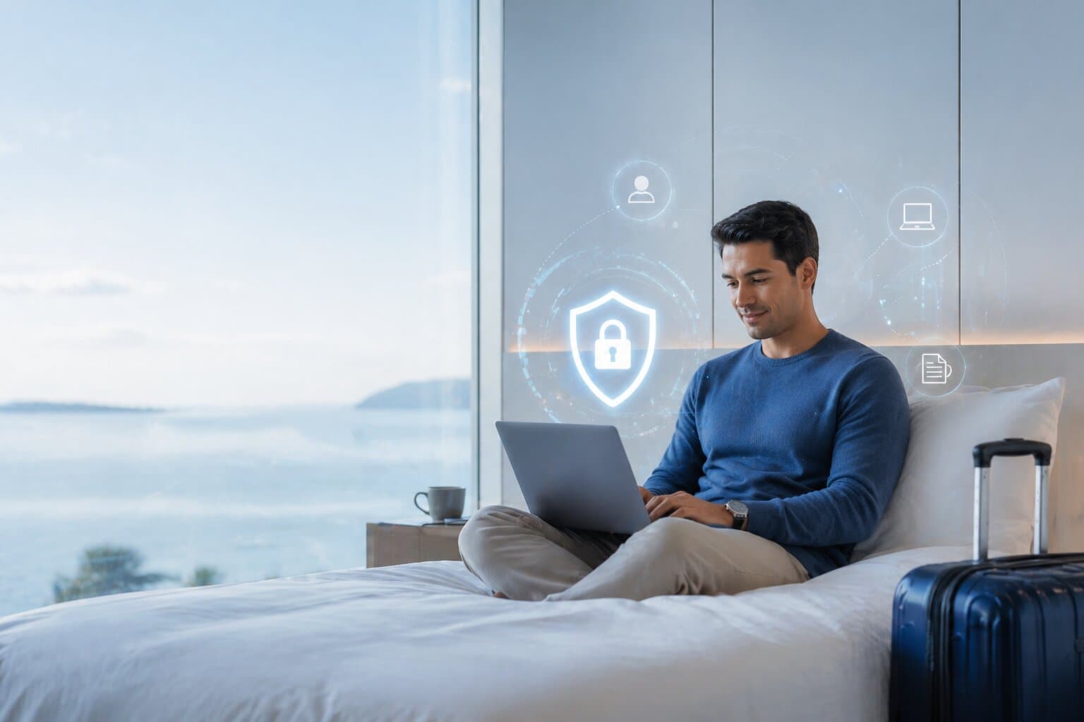 Privacy policy workspace and document visual