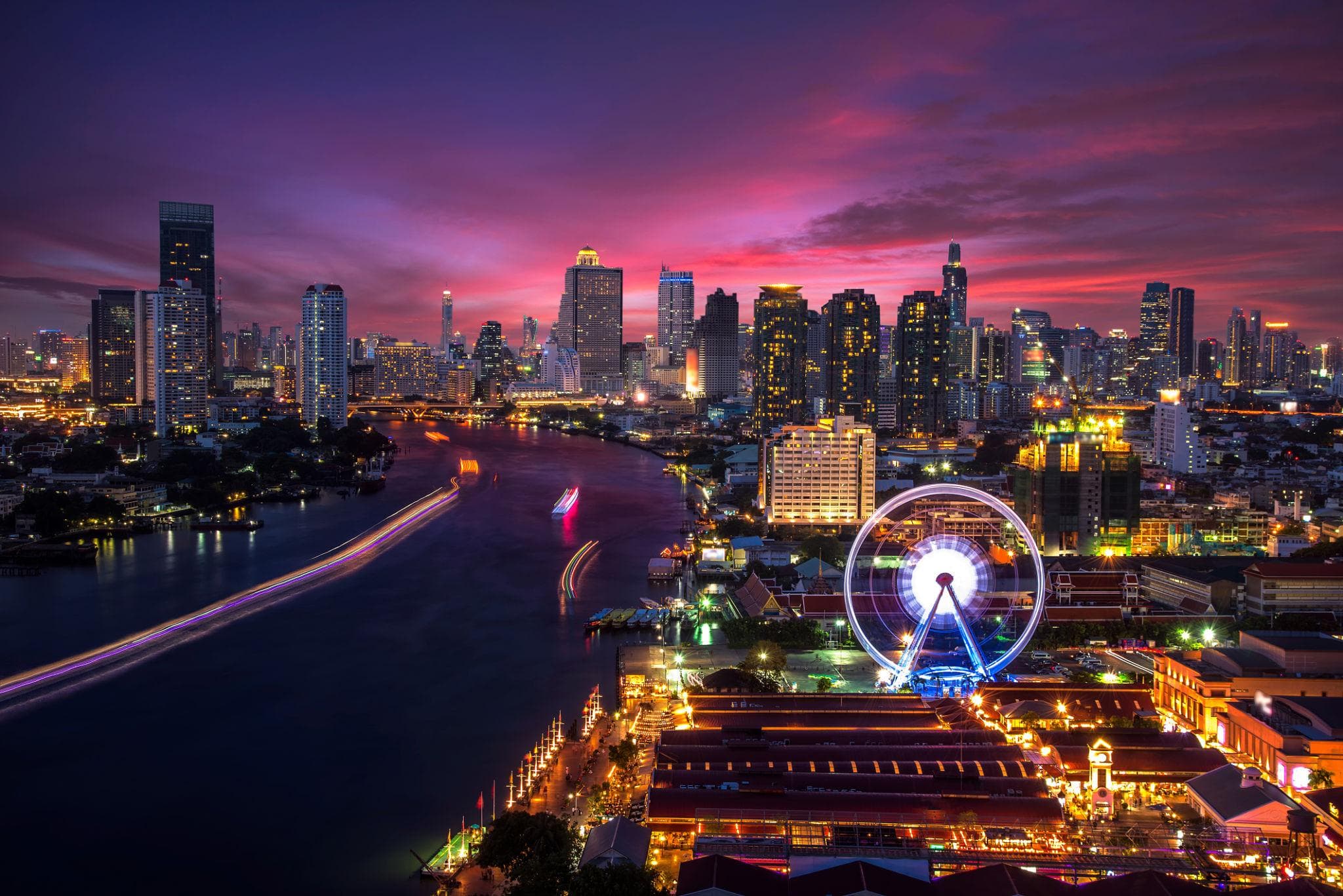 Bangkok, Thailand comparison visual
