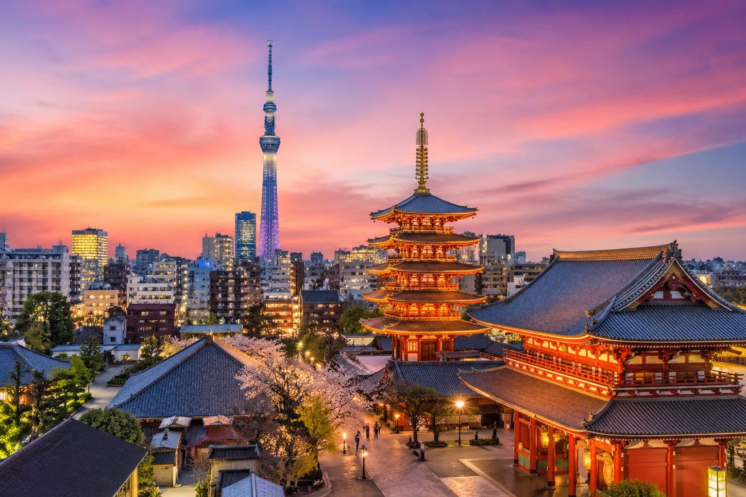 Tokyo, Japan comparison visual